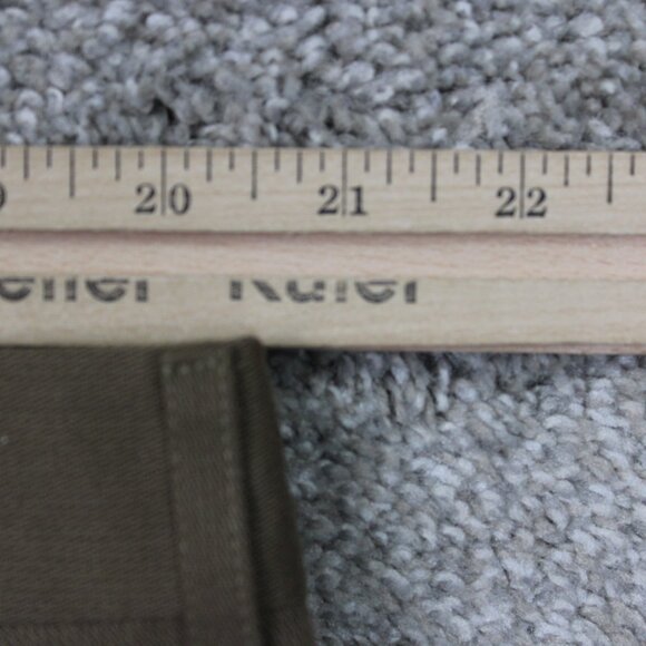 Haggar Dress Pants NWT Mens 42x32 Beige Pleated Cuffed Dacron Poly/Viscose Rayon - Picture 7 of 15